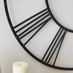 Dunelm Skeleton Clock 100cm Black -Decorative Discount Store 30766817 alt01