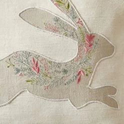 Dunelm Embroidered Hare Cushion -Decorative Discount Store 30767129 alt03