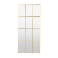 Dunelm Luxe Window Mirror, Gold 150x70cm -Decorative Discount Store 30767194 alt02