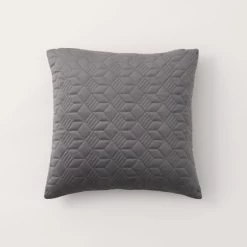 Dunelm Quilted Geo Cushion -Decorative Discount Store 30767405 alt02