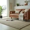 Dunelm Pebble Wool Border Rug