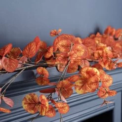 Dunelm Artificial Orange Eucalyptus Garland 160cm -Decorative Discount Store 30768450 alt01