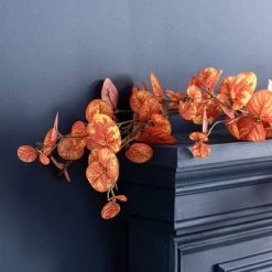 Dunelm Artificial Orange Eucalyptus Garland 160cm -Decorative Discount Store 30768450 alt03