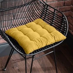 Dunelm Clara Velvet Seat Pad