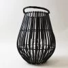 Dunelm Black Bamboo Large Lantern