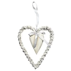 Dunelm Vintage Wicker Hanging Heart