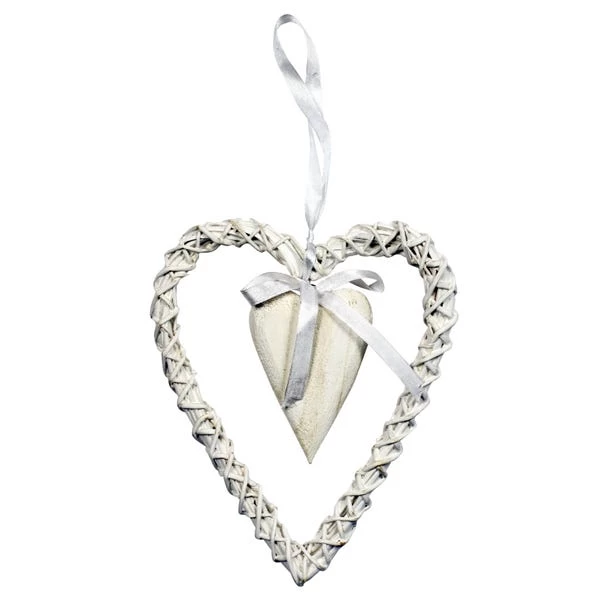 Dunelm Vintage Wicker Hanging Heart 1 Dunelm Vintage Wicker Hanging Heart