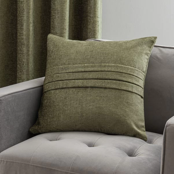 Dunelm Chenille Pleat Cushion 1 Dunelm Chenille Pleat Cushion