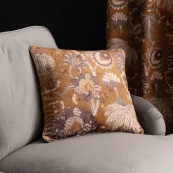 Dunelm Rafaela Old Gold Cushion -Decorative Discount Store 30769482 alt02