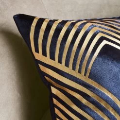 Dunelm Geometric Foil Cushion -Decorative Discount Store 30769591 alt01