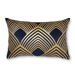 Dunelm Geometric Foil Cushion -Decorative Discount Store 30769591 alt02