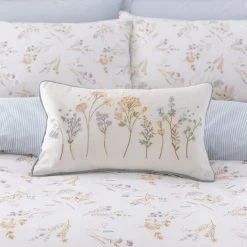 Dunelm Harriet Embroidered Boudoir Cushion