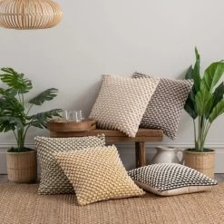 Dunelm Jersey Bobble Square Cushion 11 Dunelm Jersey Bobble Square Cushion -Decorative Discount Store 30772429 alt06