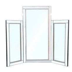 Dunelm Diamante Dressing Table Mirror, 55x68cm -Decorative Discount Store 30777670 alt02