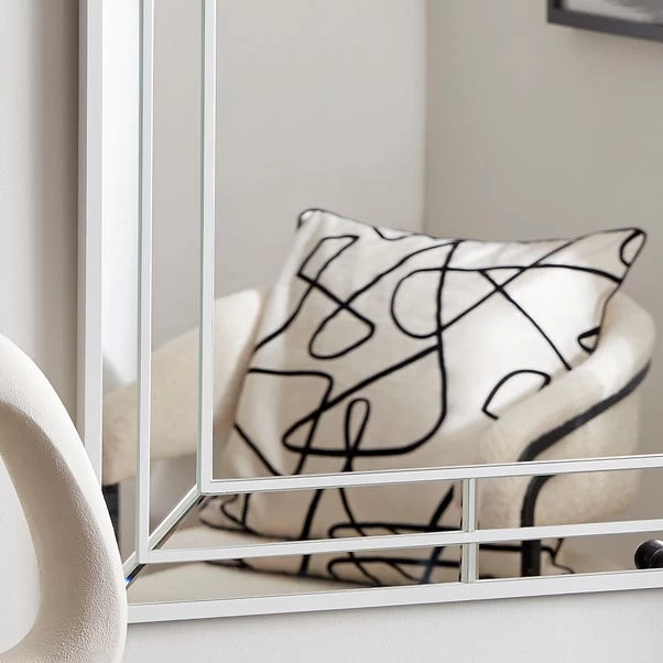 Dunelm Double Edge Frame Wall Mirror, 85x55cm 2 Dunelm Double Edge Frame Wall Mirror, 85x55cm - Image 2