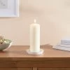 Dunelm Cream Pillar Candle 7.5cm X 20cm