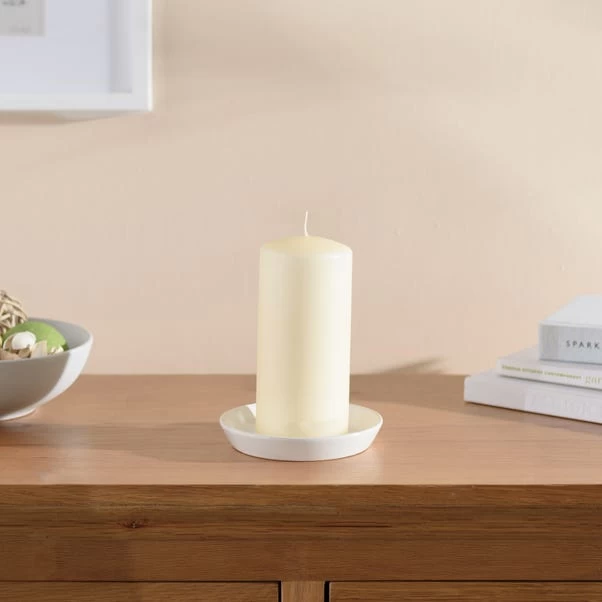 Dunelm Pack Of 6 Cream Pillar Candle 7x1 5cm 2 Dunelm Pack Of 6 Cream Pillar Candle 7x1 5cm - Image 2