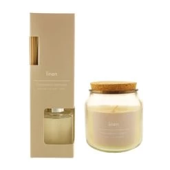 Dunelm Linen Diffuser And Candle Set -Decorative Discount Store 30779630 alt01