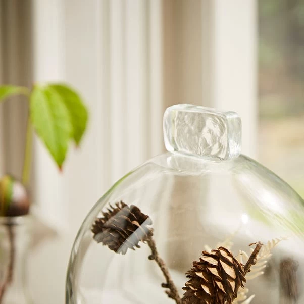 Dunelm Black Mango Wood Cloche 3 Dunelm Black Mango Wood Cloche - Image 3