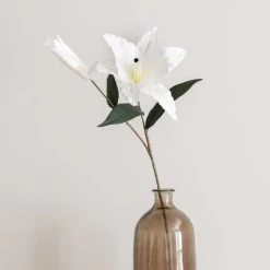 Dunelm Artificial Tiger Lily White Spray 70cm -Decorative Discount Store 30780656 alt02