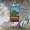 Dunelm Summer View Garden Outdoor Mirror, 140x75cm