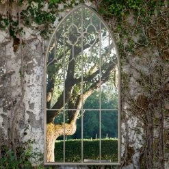 Dunelm Buttercup Garden Outdoor Mirror, 160x85cm