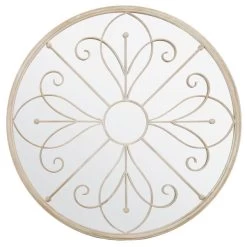 Dunelm Summer Orchid Round Garden Mirror, 90cm -Decorative Discount Store 30780673 alt04