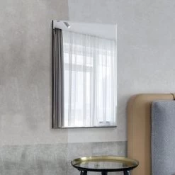 Dunelm Frameless Rectangle Venetian Wall Mirror, 120x80cm