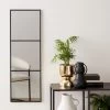 Dunelm Window Black Lines Mirror 85x25cm