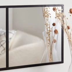 Dunelm Window Black Lines Mirror 85x25cm -Decorative Discount Store 30780756 alt02