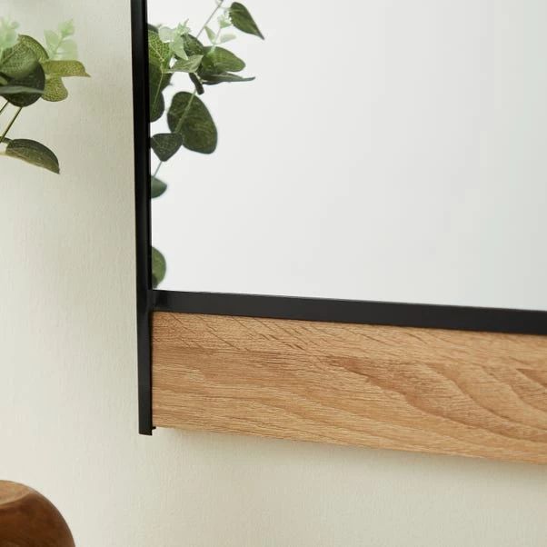 Dunelm Fulton Wall Mirror In Oak 40cm X 58cm 2 Dunelm Fulton Wall Mirror In Oak 40cm X 58cm - Image 2