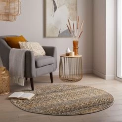 Dunelm Parker Circle Rug