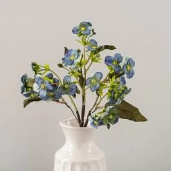 Dunelm Pack Of 6 Blue Pansy Bundle -Decorative Discount Store 30791580 alt01