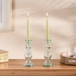 Dunelm Pack Of 2 Taper Candles 20cm