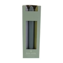 Dunelm Pack Of 6 Dinner Candles Blues And Greens -Decorative Discount Store 30791646 alt02