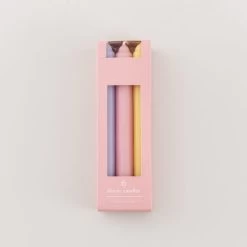 Dunelm Pack Of 6 Dinner Candles Pastels -Decorative Discount Store 30791647 alt01