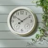 Dunelm Indoor Outdoor Country Cream Clock 40cm