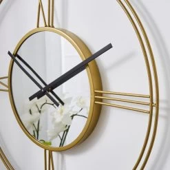 Dunelm Indoor Outdoor Luxe Gold Clock 60cm -Decorative Discount Store 30792008 alt03