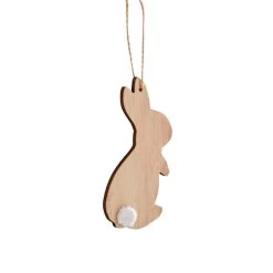Dunelm Wooden Bunny Hanging Decoration -Decorative Discount Store 30792506 alt02