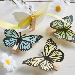 Dunelm Pack Of 4 Butterfly Clips 4 Dunelm Pack Of 4 Butterfly Clips -Decorative Discount Store 30792612 alt01