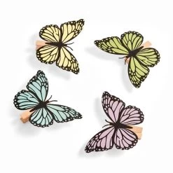 Dunelm Pack Of 4 Butterfly Clips 5 Dunelm Pack Of 4 Butterfly Clips -Decorative Discount Store 30792612 alt02