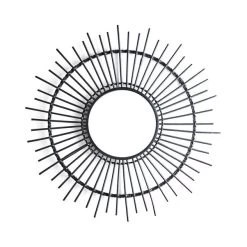 Dunelm Black Bamboo Mirror 80cm -Decorative Discount Store 30792634 alt02