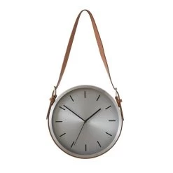 Dunelm Silver Metal Hanging Clock 30cm 5 Dunelm Silver Metal Hanging Clock 30cm -Decorative Discount Store 30792636 alt02