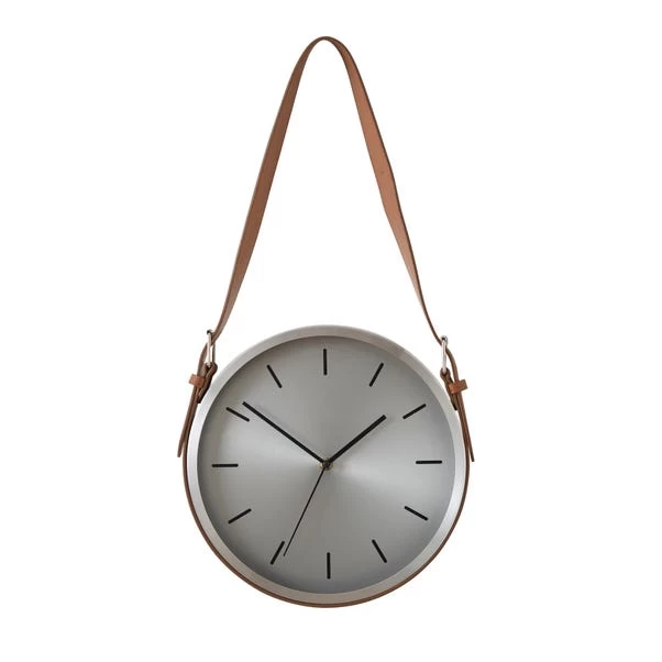 Dunelm Silver Metal Hanging Clock 30cm 3 Dunelm Silver Metal Hanging Clock 30cm - Image 3