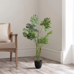 Dunelm Artificial Cheese Plant 90cm