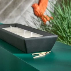 Dunelm Rectangular Crackle Wick Candle -Decorative Discount Store 30794711 alt02