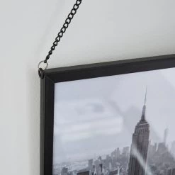 Dunelm Black Hanging Chain Photo Frame A4 -Decorative Discount Store 30795074 alt01