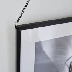 Dunelm Black Hanging Chain Photo Frame 16x12 4 Dunelm Black Hanging Chain Photo Frame 16x12 -Decorative Discount Store 30795076 alt01