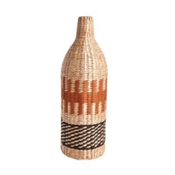 Dunelm Ochre Woven Bottle Vase -Decorative Discount Store 30795216 alt02