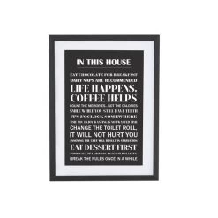 Dunelm House Rules Framed Print 6 Dunelm House Rules Framed Print -Decorative Discount Store 30795590 alt02
